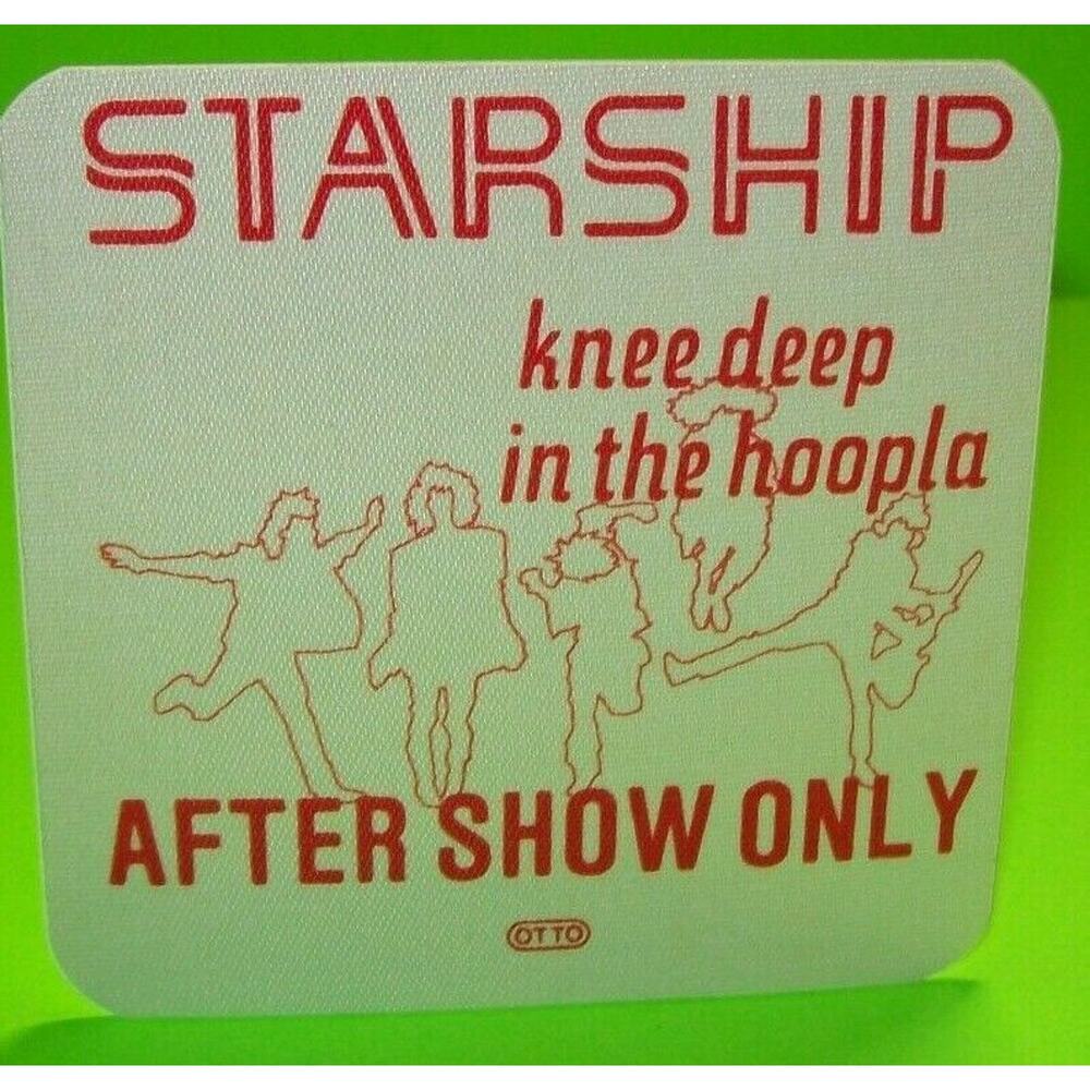 Starship Knee Deep In The Hoopla Concert Tour Backstage Pass Original After Show